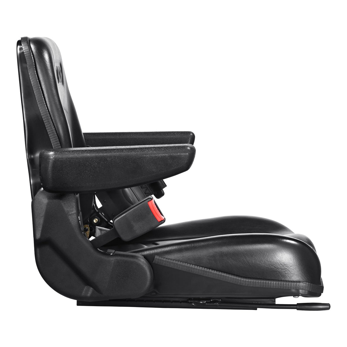 VEVOR Universal Loader Seat – Foldable Tractor Seat with Adjustable Backrest Angle, Micro Switch, Safety Belt and Armrests, 160–340 mm Mounting Holes – for Tractors, Loaders and Excavators