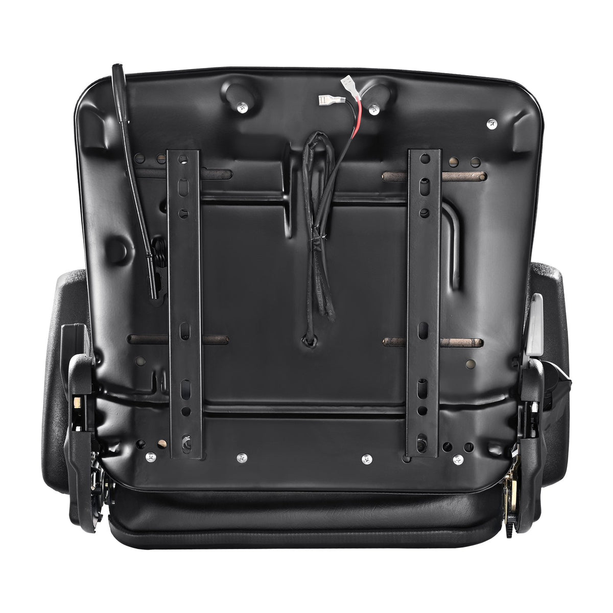 VEVOR Universal Loader Seat – Foldable Tractor Seat with Adjustable Backrest Angle, Micro Switch, Safety Belt and Armrests, 160–340 mm Mounting Holes – for Tractors, Loaders and Excavators