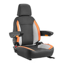 VEVOR Stividora Sēde, Zāles Pļāvēja Traktora Sēde, Regulējama Aizmugures Josta un Galvas Balsts