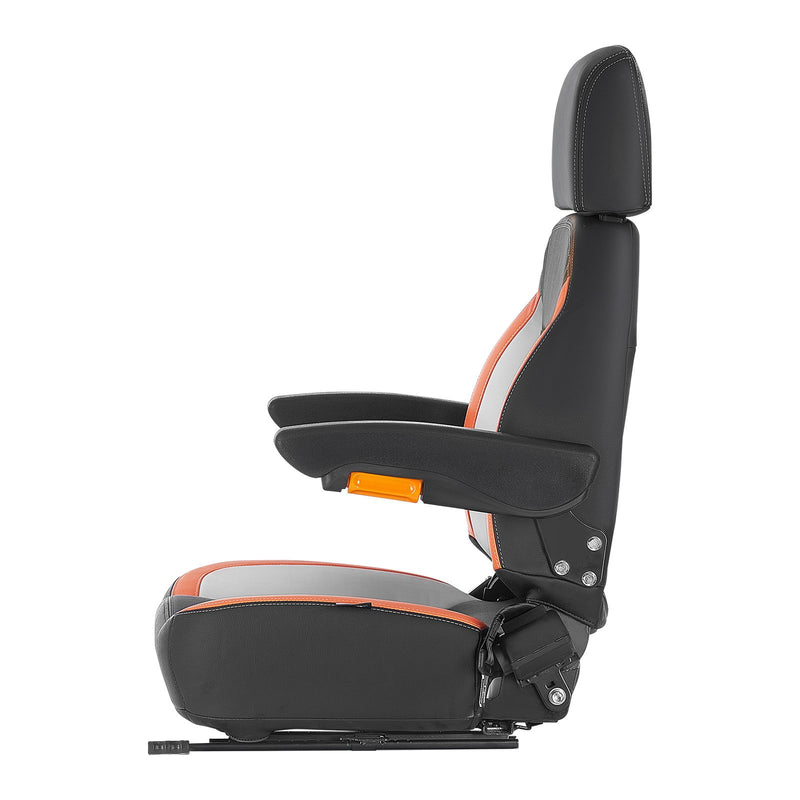 VEVOR Stividora Sēde, Zāles Pļāvēja Traktora Sēde, Regulējama Aizmugures Josta un Galvas Balsts