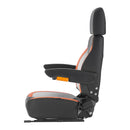 VEVOR Stividora Sēde, Zāles Pļāvēja Traktora Sēde, Regulējama Aizmugures Josta un Galvas Balsts