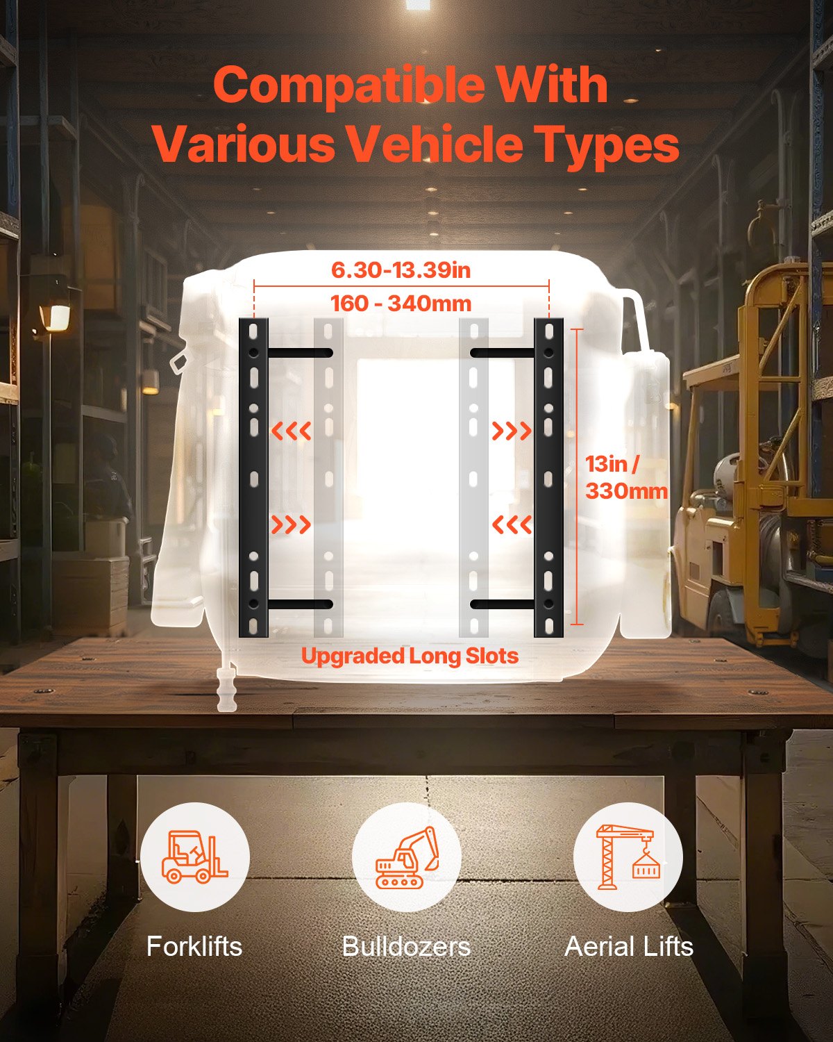 VEVOR Universal Loader Seat, Tractor Seat with Adjustable Backrest, Armrests, Headrest and Safety Belt, Safe Seat with Micro Switch, Ergonomic Lawn Mower Seat for Mini Loader and Bulldozer