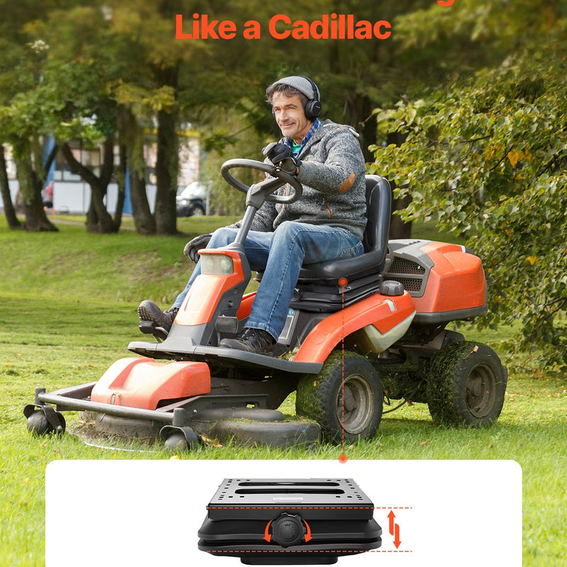 VEVOR sēdekļa piekares komplekts bez slīdēšanas sliedēm, piemērots zāles pļāvējiem, iekrāvējiem un traktoriem