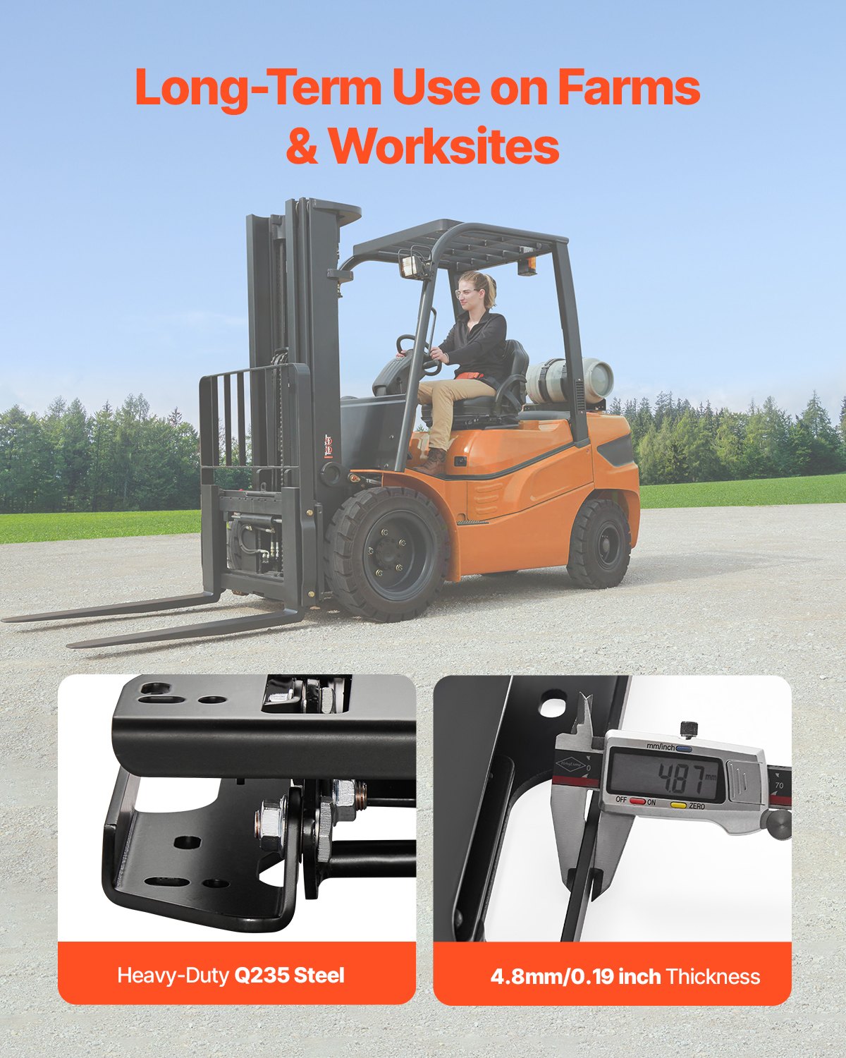 VEVOR Universal Seat Suspension Kit without Sliding Rails, Suitable for Lawn Mowers and Tractors