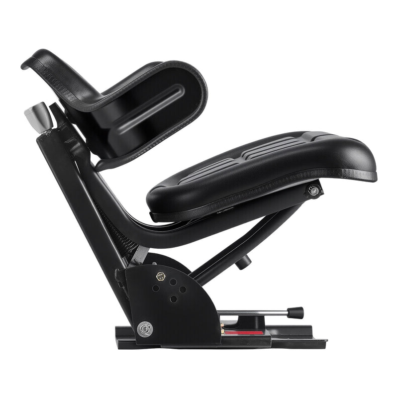 VEVOR ūdensizturīgs iekrāvēja sēdeklis ar regulējamu amortizāciju - piemērots traktoram, pļāvējam, ekskavatoram