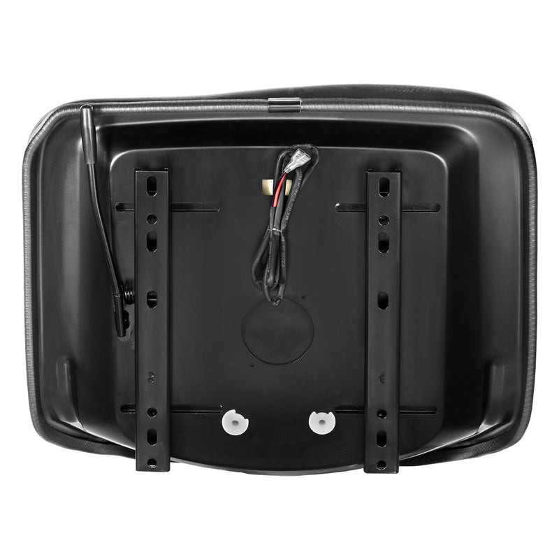 VEVOR universāls traktora sēdeklis, zāles pļāvēja sēdeklis ar mikro slēdzi un drenāžas atverēm, 160–340 mm stiprinājuma attālums, piemērots traktoriem, iekrāvējiem un ekskavatoriem