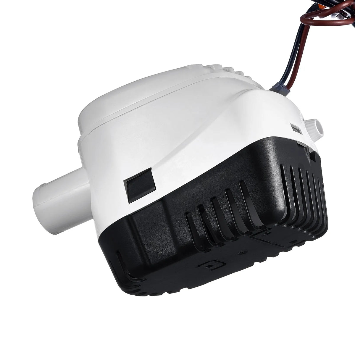 VEVOR 12V Automatic Submersible Boat Bilge Water Pump with Float Switch, 69 l/min Flow Rate, 29 mm Discharge Diameter, Suitable for Boats, Ponds, Pools and Basements