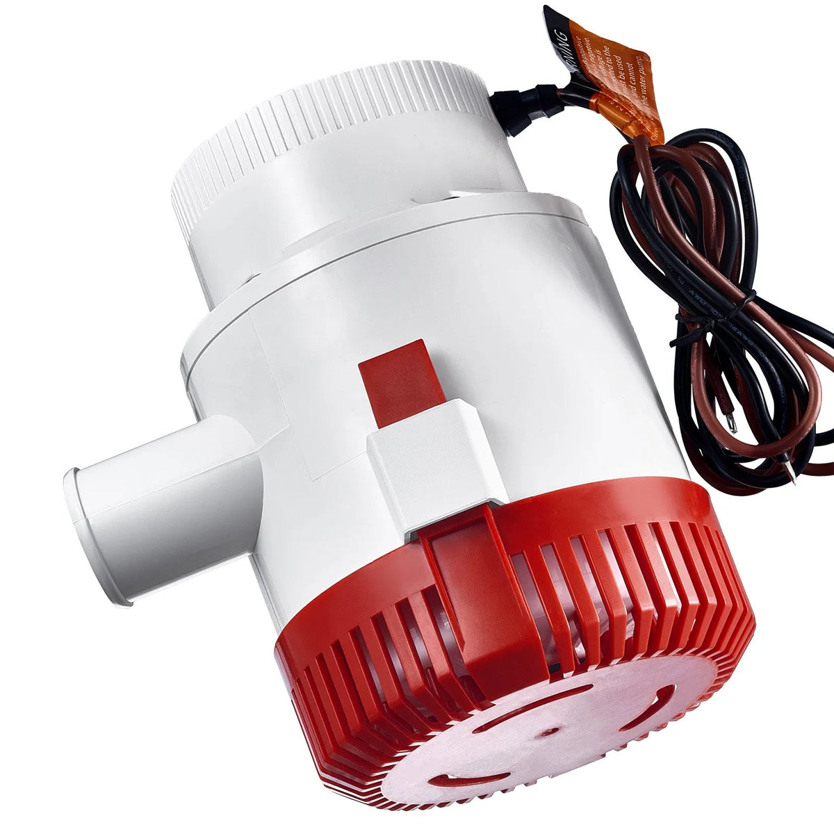 VEVOR 12V Automatic Submersible Boat Bilge Water Pump with Float Switch, 189 L/min Flow Rate, 40 mm Discharge Diameter, Suitable for Boats, Ponds, Pools and Basements