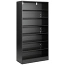 VEVOR multimediju uzglabāšanas skapis ar 7 līmeņiem, DVD plauktu organizators 700 x 300 x 1400 mm CD, DVD, grāmatām un spēlēm, plaukts viesistabai, mājas birojam un ierakstu telpai - ZEMLETES.LV