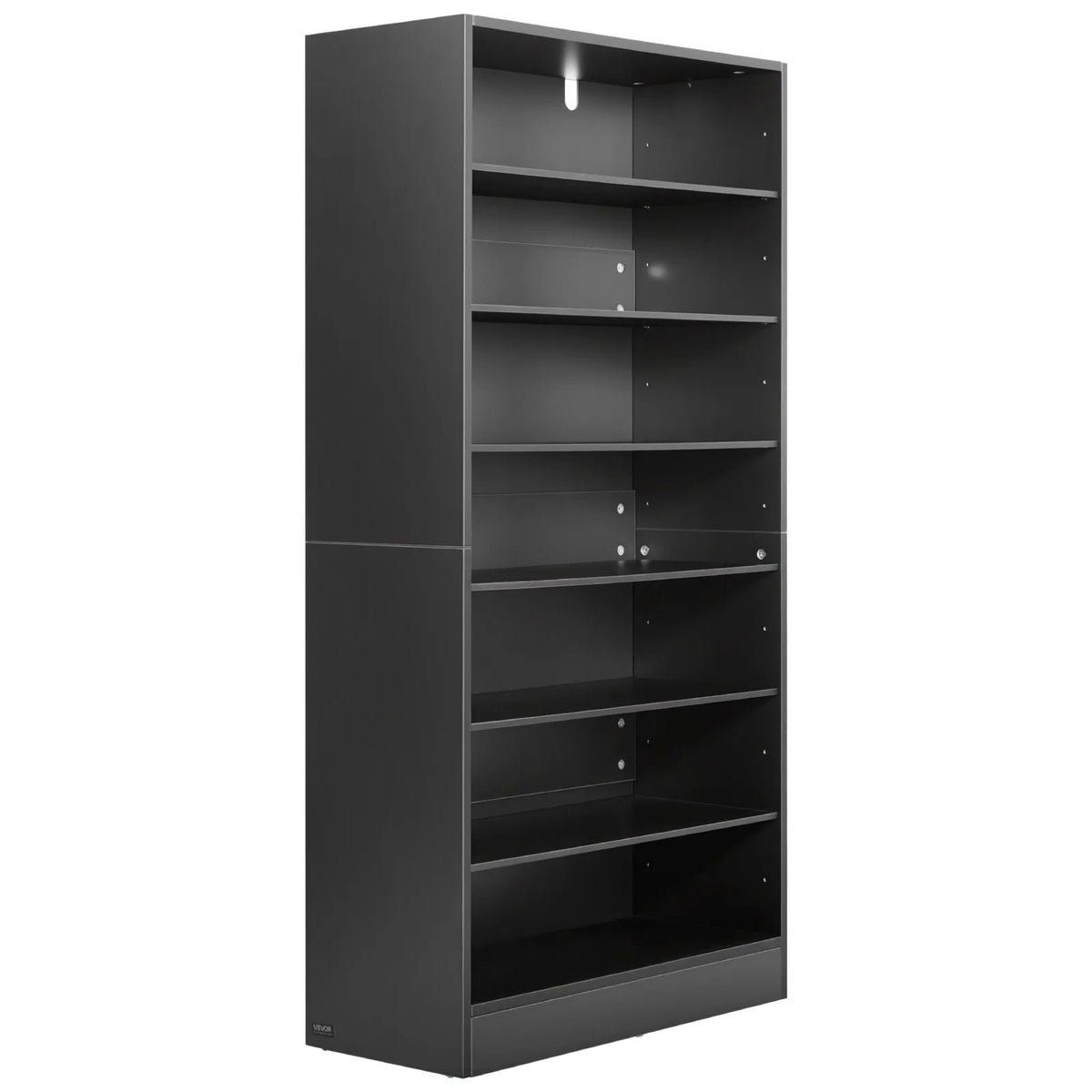 VEVOR multimediju uzglabāšanas skapis ar 7 līmeņiem, DVD plauktu organizators 700 x 300 x 1400 mm CD, DVD, grāmatām un spēlēm, plaukts viesistabai, mājas birojam un ierakstu telpai - ZEMLETES.LV