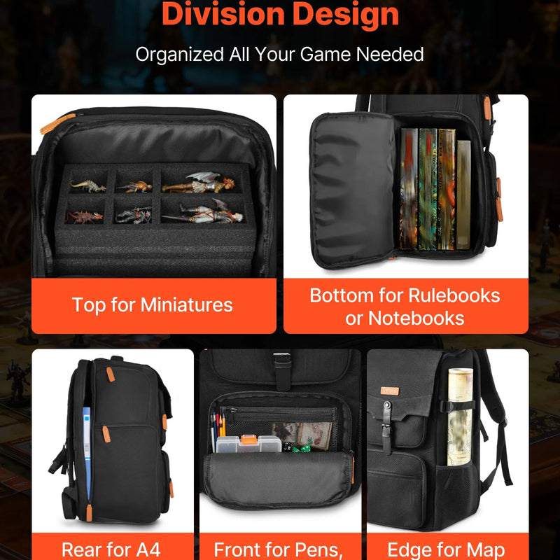 VEVOR miniatūru figūriņu uzglabāšanas un pārnēsāšanas soma, ietilpība līdz 58 kājnieku miniatūrām, transportēšanas soma ar rokturi un regulējamu pleca siksnu, 3 putu slāņi lielai ietilpībai (miniatūras nav iekļautas)