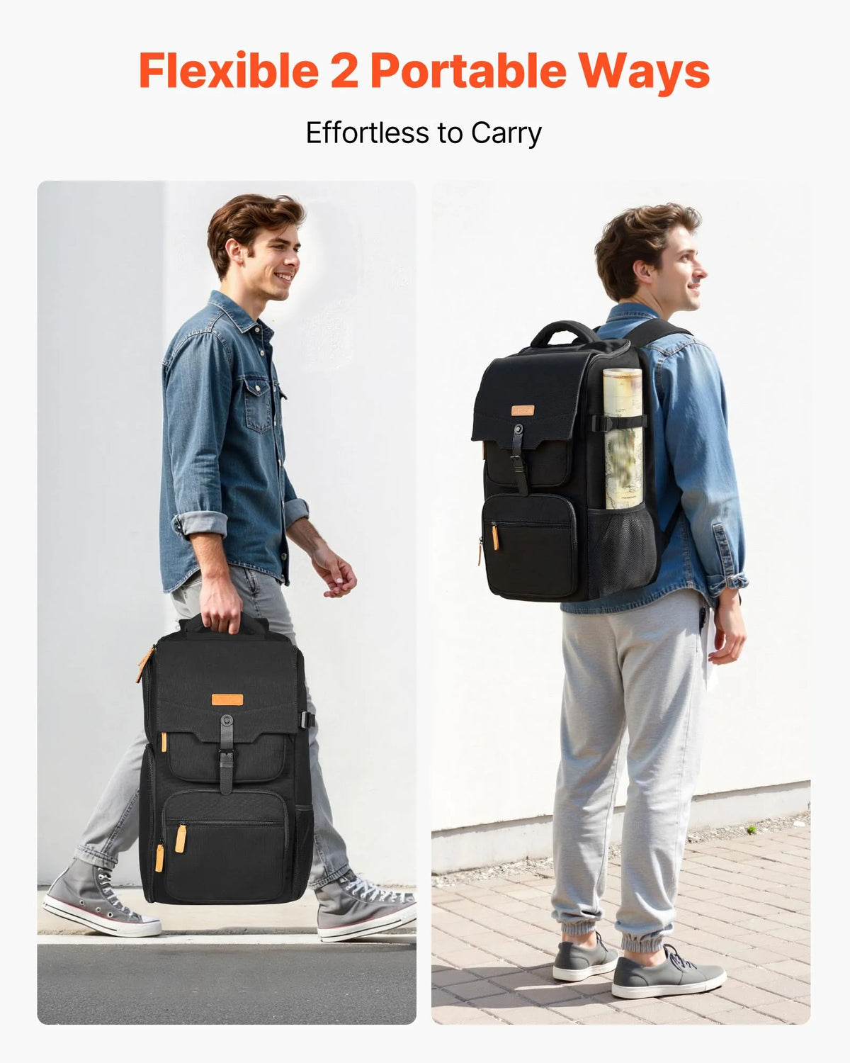 VEVOR Miniature Figures Storage and Carrying Bag, Capacity for up to 58 Foot Soldiers, Transport Bag with Handle and Adjustable Shoulder Strap, 3 Foam Layers for Large Capacity (Miniatures Not Included)