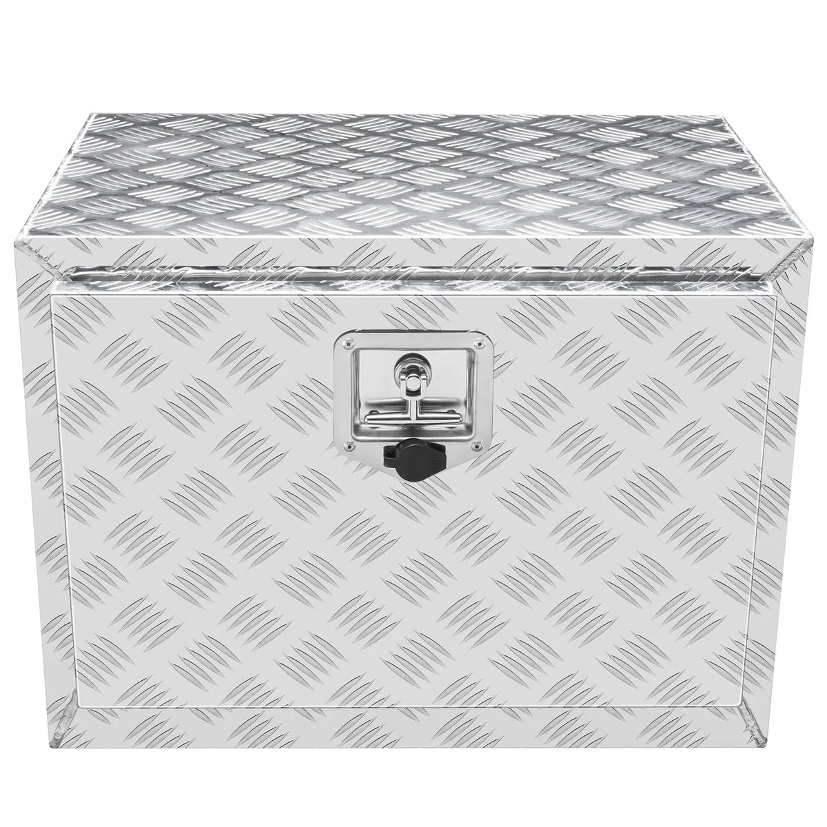 VEVOR Aluminium Tool Box for Truck Bed, 61 × 35.6 × 40.6 cm, Diamond Plate Construction, T-Handle Latches and Lockable Lid, Waterproof Storage Box for Trucks, Vans and Trailers