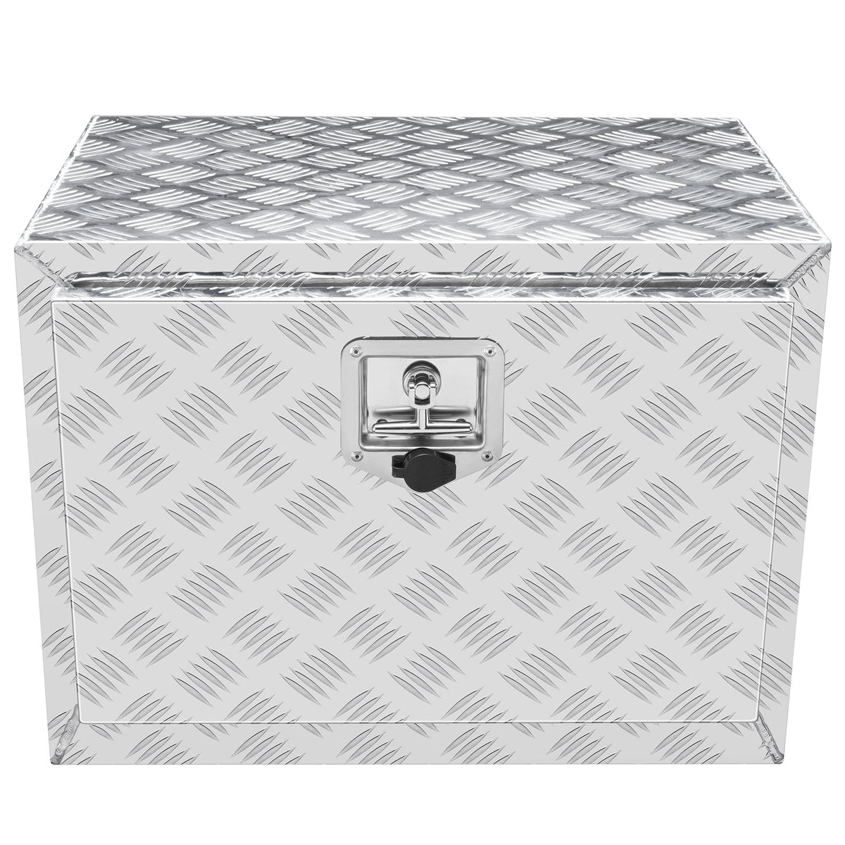VEVOR Low Trailer Cargo Box, 61 cm × 43 cm × 46 cm, Heavy-Duty Aluminium Tool Box with Lock and Keys, Waterproof with T-Handle Latch, Suitable for Trucks, Vans, Trailers