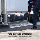 VEVOR alumīnija instrumentu kaste kravas auto apakšai, 914 × 430 × 460 mm, ar rombveida plākšņu konstrukciju, T-veida aizdari un slēdzamu vāku, ūdensizturīga uzglabāšanas kaste kravas auto, furgoniem un piekabēm