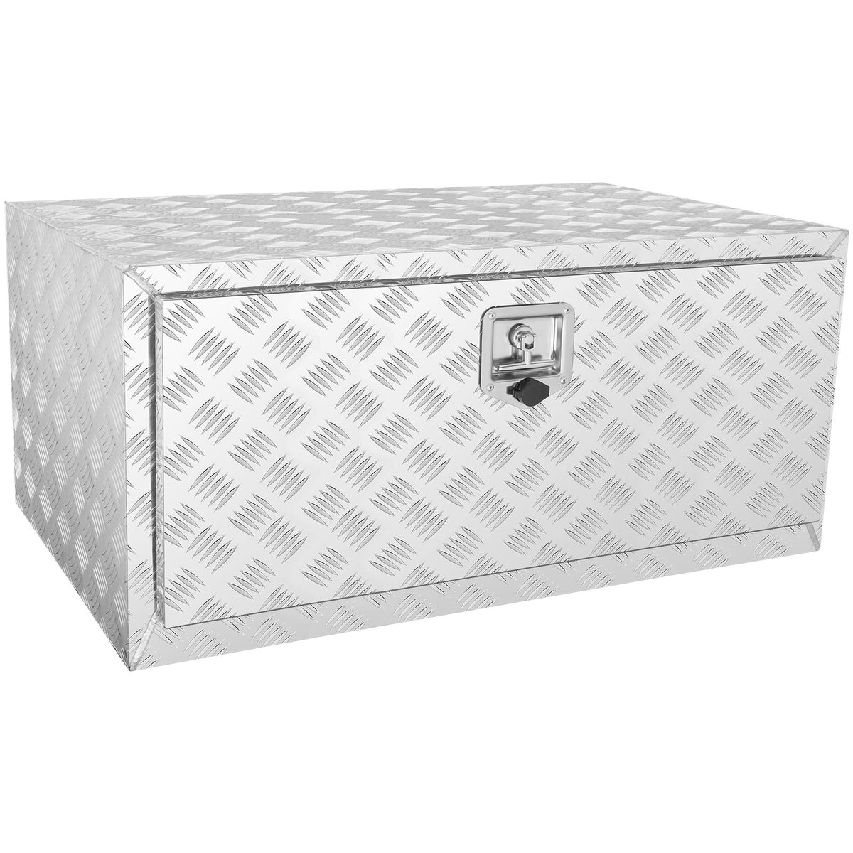 VEVOR 91 × 61 × 61 cm Storage Tool Box with Lock and Keys, Waterproof, T-Handle Latch, for Pickup Truck, Van, Trailer