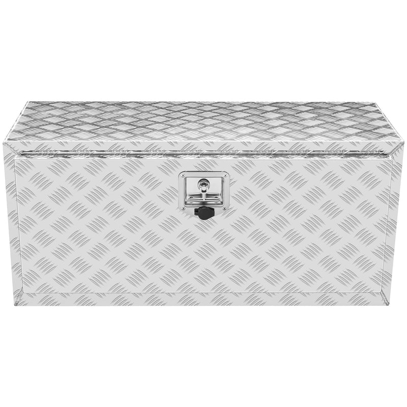VEVOR 91 × 61 × 61 cm glabāšanas kaste instrumentiem ar slēdzeni un atslēgām, ūdensizturīga,  ar T-roktura aizdari, paredzēts pikapam, furgonam, piekabei