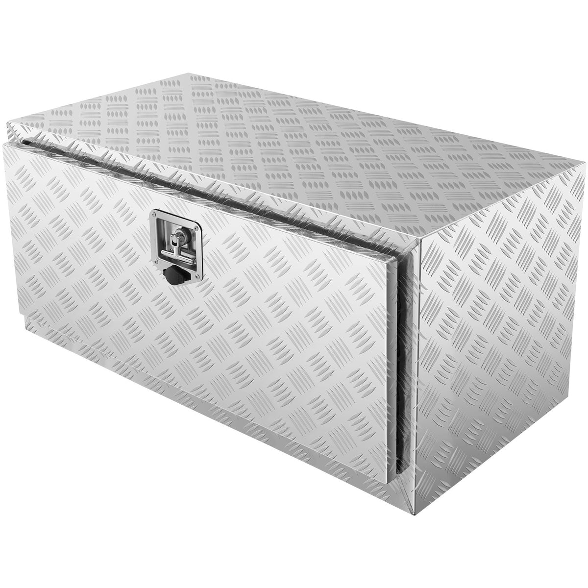 VEVOR 91 × 61 × 61 cm Storage Tool Box with Lock and Keys, Waterproof, T-Handle Latch, for Pickup Truck, Van, Trailer
