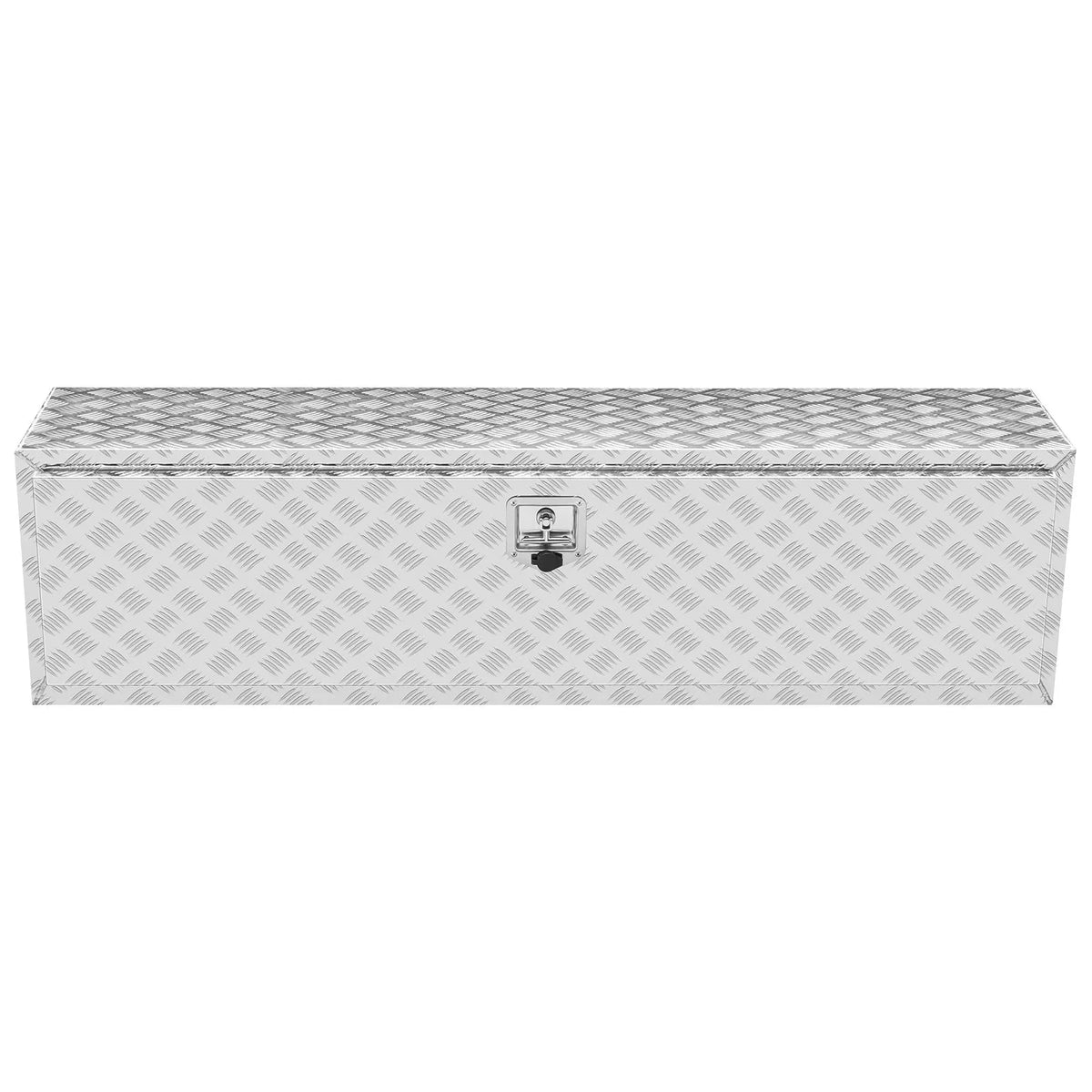 VEVOR Aluminium Tool Box for Truck Bed, 152.4 × 43.2 × 45.7 cm, Diamond Plate Construction, T-Handle Latches and Lockable Lid, Waterproof Storage Box for Trucks, Vans and Trailers