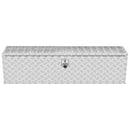 VEVOR alumīnija instrumentu kaste kravas auto apakšai, 152,4 × 43,2 × 45,7 cm, ar rombveida plākšņu konstrukciju, T-veida aizdari un slēdzamu vāku, ūdensizturīga uzglabāšanas kaste kravas auto, furgoniem un piekabēm