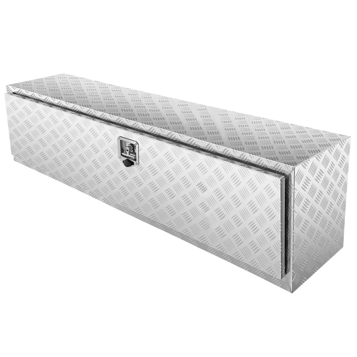 VEVOR Aluminium Tool Box for Truck Bed, 152.4 × 43.2 × 45.7 cm, Diamond Plate Construction, T-Handle Latches and Lockable Lid, Waterproof Storage Box for Trucks, Vans and Trailers