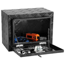 VEVOR alumīnija kravas automašīnas apakšējā instrumentu kaste, 45,7×30,5×35,6 cm piekabju un kemperu uzglabāšanas kaste