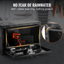 VEVOR alumīnija instrumentu kaste kravas auto apakšai, 61 × 43 × 46 cm, ar rombveida plākšņu konstrukciju, T-veida aizdari un slēdzamu vāku, ūdensizturīga uzglabāšanas kaste kravas auto, furgoniem un piekabēm