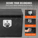 VEVOR alumīnija instrumentu kaste kravas auto apakšai, 61 × 43 × 46 cm, ar rombveida plākšņu konstrukciju, T-veida aizdari un slēdzamu vāku, ūdensizturīga uzglabāšanas kaste kravas auto, furgoniem un piekabēm