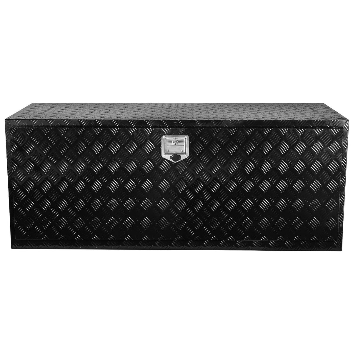 VEVOR Truck Underbody Tool Box, 152.4×60.96×60.96 cm Aluminium Diamond Plate Storage Box with T-Handle Latch, Waterproof Cargo, Van and Trailer Box with Lock and Keys