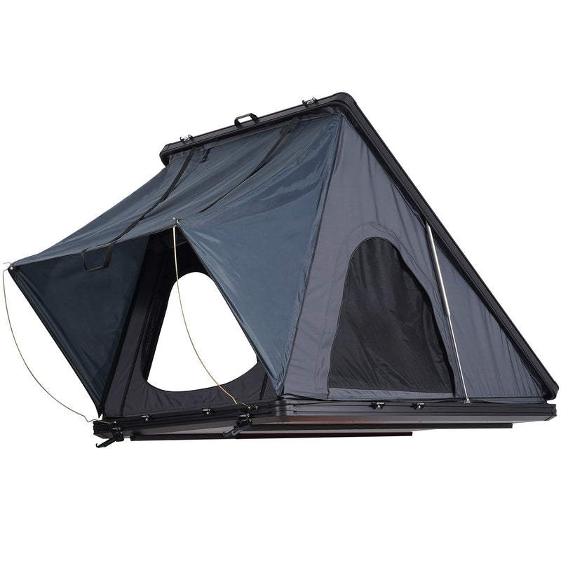 VEVOR Jumta Telts Cietais Apvalks 2-3 Personām, Ūdensizturīga, piemērota Jeep, SUV un Kravas Automobiļiem ar Kāpni