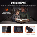 VEVOR Jumta Telts Cietais Apvalks 2-3 Personām, Ūdensizturīga, piemērota Jeep, SUV un Kravas Automobiļiem ar Kāpni