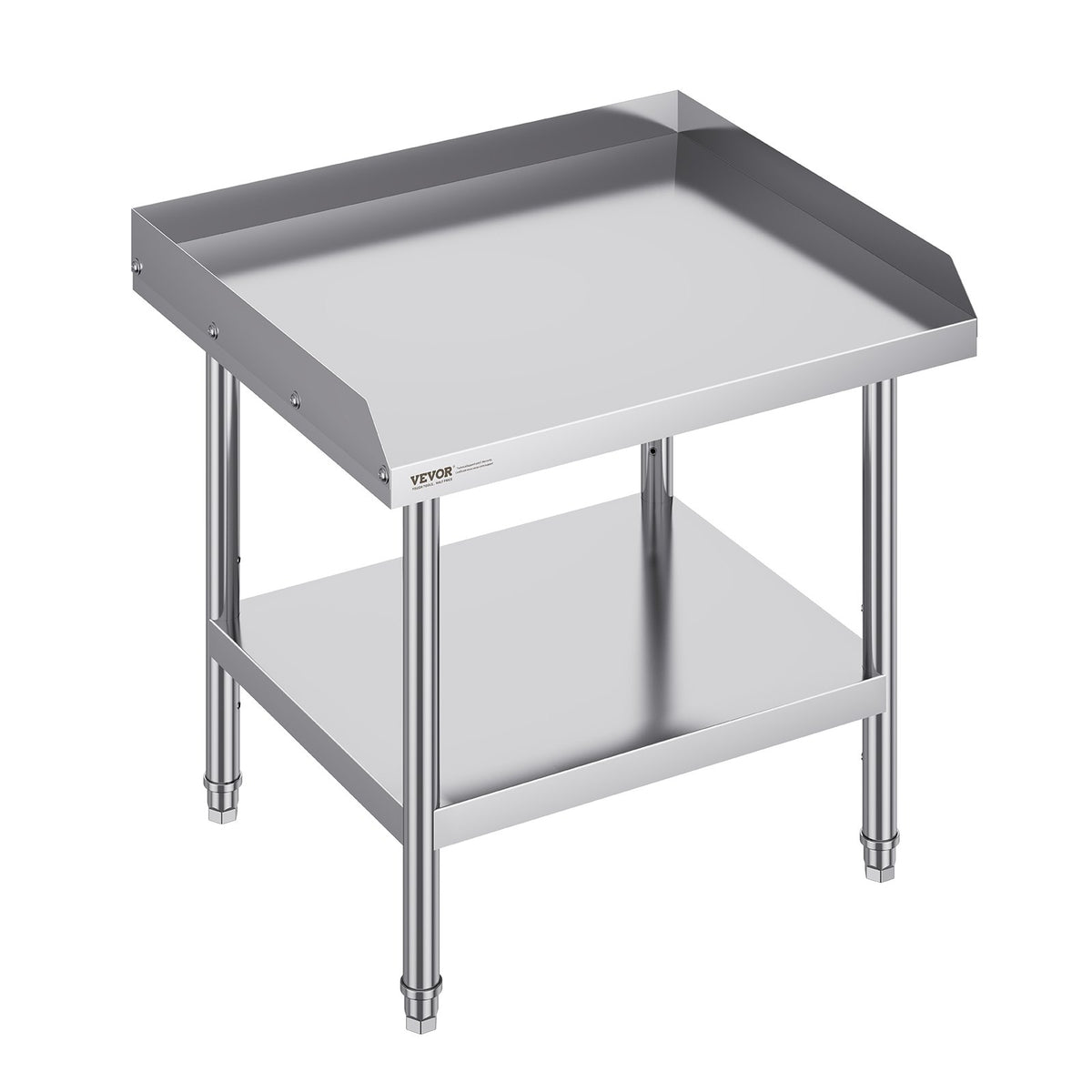 VEVOR Stainless Steel Work Table 60 × 70 cm, Commercial Food Preparation Table