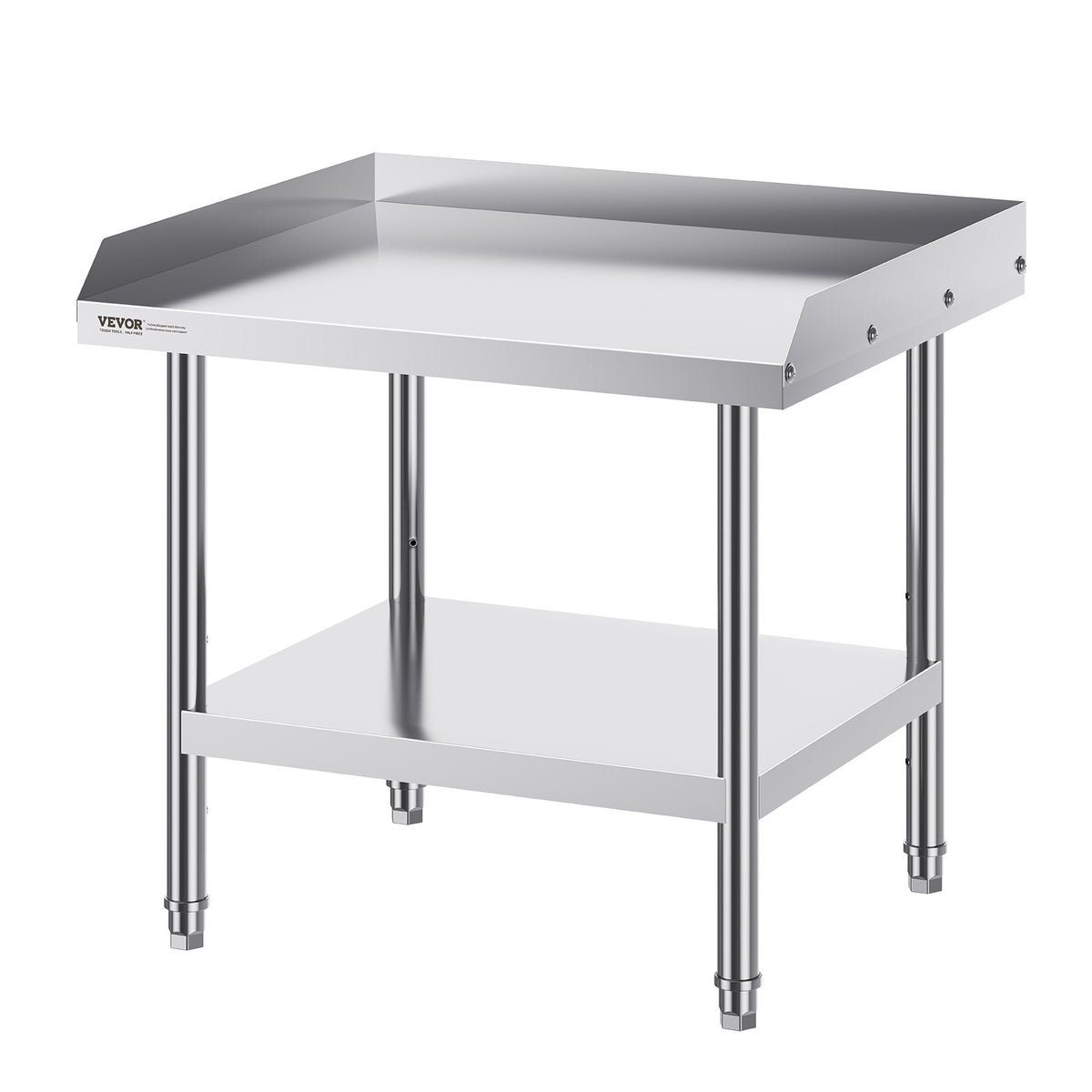 VEVOR Stainless Steel Work Table 60 × 70 cm, Commercial Food Preparation Table