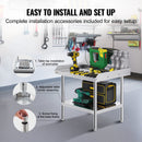 VEVOR nerūsējošā tērauda darba galds 60 x 70 см, коммерческие партии sagatavošanas galds