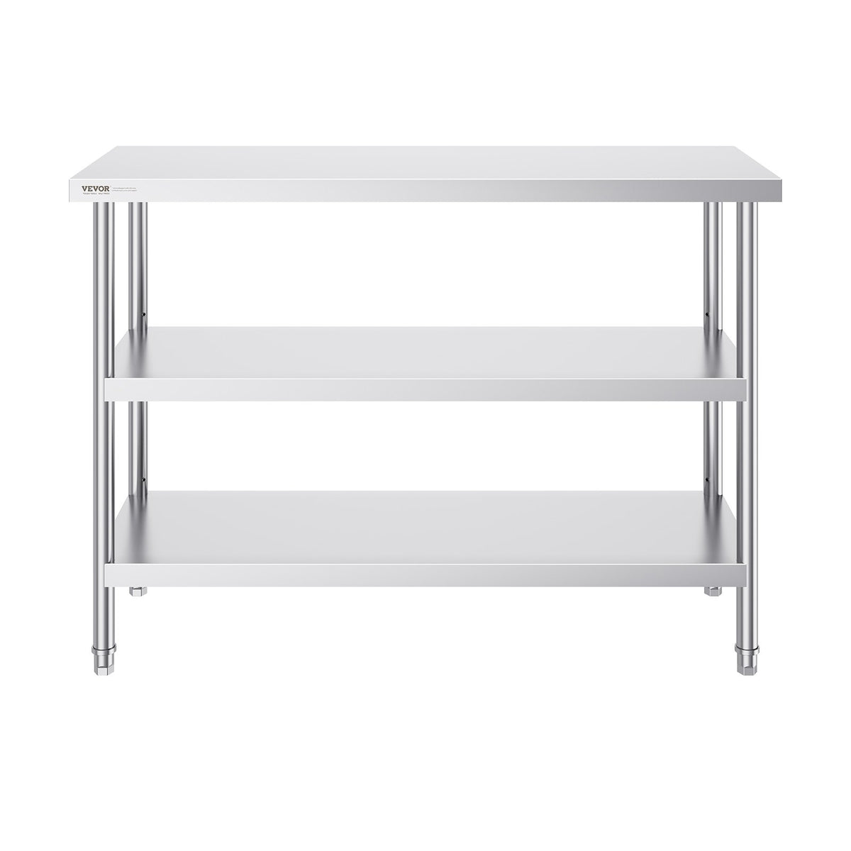 VEVOR Stainless Steel Food Preparation Table 45 × 122 cm
