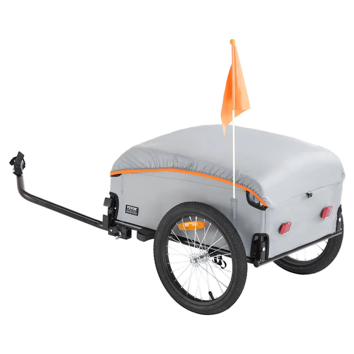 VEVOR salokāma velosipēda kravas piekabe, 40/45/72,5 kg, universāla sakabe