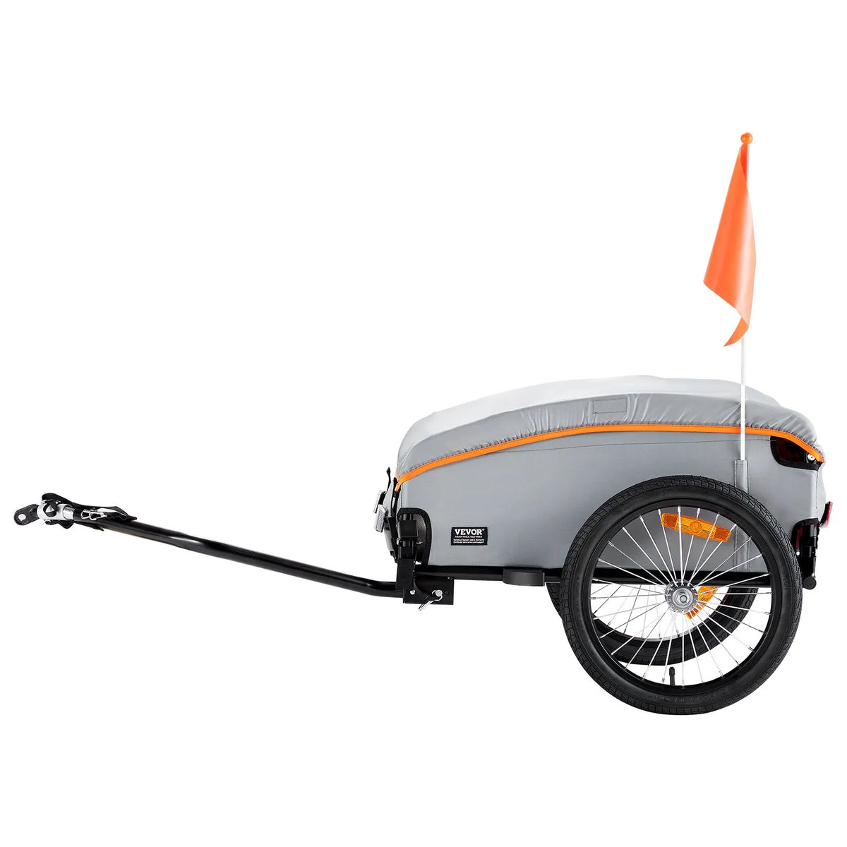 VEVOR salokāma velosipēda kravas piekabe, 40/45/72,5 kg, universāla sakabe