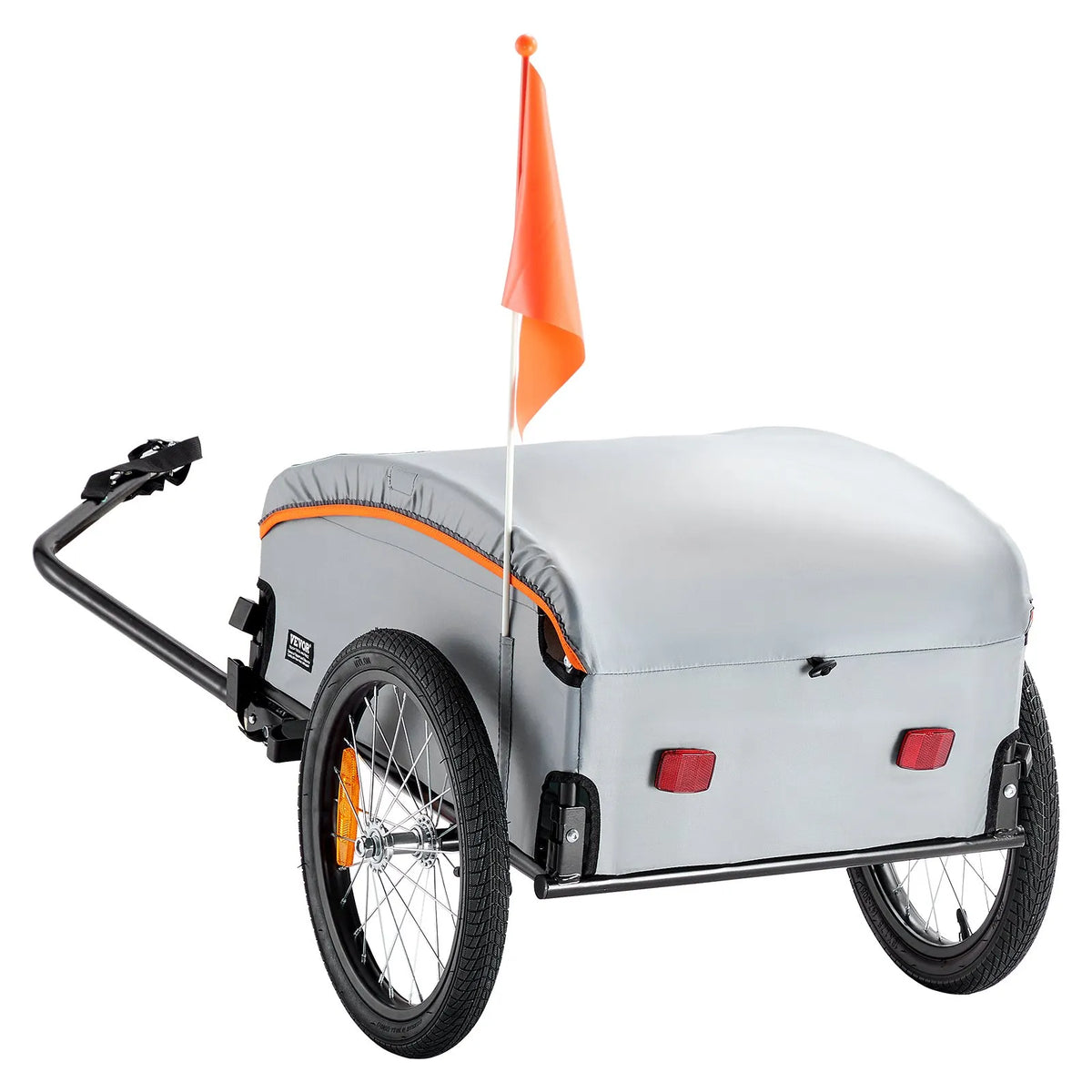 VEVOR salokāma velosipēda kravas piekabe, 40/45/72,5 kg, universāla sakabe