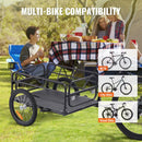 VEVOR salokāma velosipēda kravas piekabe, 72,5 kg, 406 mm riteņi