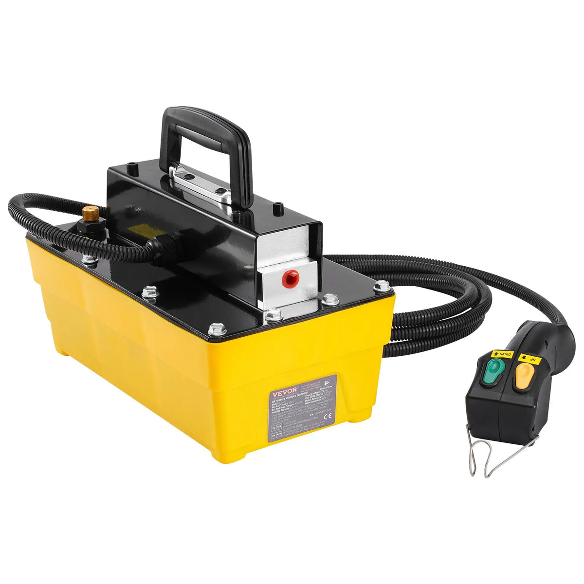 VEVOR pneumatic hydraulic pump 689 bar, 2.3 l tank, with remote control