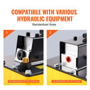 Pneimatiskais hidrauliskais sūknis 689 bar, 2,3 L eļļļas tvertne, plastmasas korpuss ar tālvadības vadību, paredzēts automobiļu rāmja un hidrauliskajām presēm