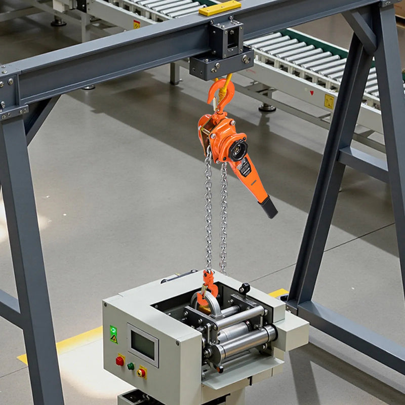 VEVOR manuālais sviras ķēžu pacēlājs, celtspēja 1500 kg, 6 m pacelšanas augstums, G80 leģētā tērauda ķēde, dubultā sprūda mehāniskā bremze, 360° grozāmi āķi, noliktavām, būvniecībai un garāžām