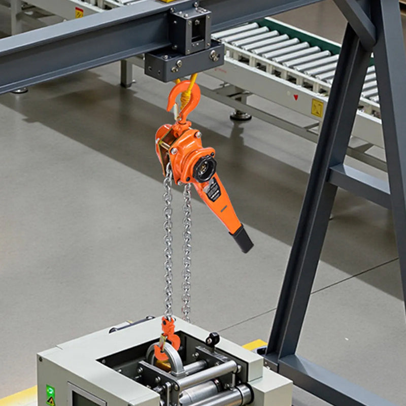 VEVOR manuālais sviras ķēdes pacēlājs, 3 t celtspēja, 3 m pacelšanas augstums, G80 sakausējuma tērauda ķēde ar divu atduru mehānisko bremzi un 360° rotējošiem āķiem noliktavām, būvniecībai un garāžām