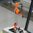 VEVOR rokas ķēdes pacēlājs 6 t (6000 kg) ar 3 m G80 tērauda ķēdi, dubulto sprūdrata mehānisko bremzi un 360° rotējošiem āķiem noliktavām, būvniecībai un garāžām