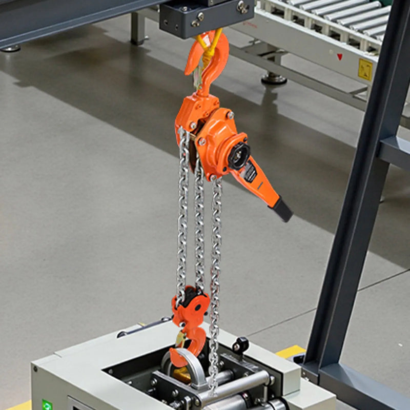 VEVOR rokas ķēdes pacēlājs 6 t (6000 kg) ar 3 m G80 tērauda ķēdi, dubulto sprūdrata mehānisko bremzi un 360° rotējošiem āķiem noliktavām, būvniecībai un garāžām