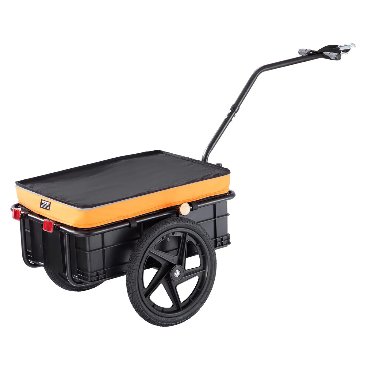 VEVOR salokāma velosipēda kravas piekabe, 39,9 kg, 406 mm riteņi, ar pārsegu