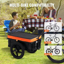 VEVOR salokāma velosipēda kravas piekabe, 39,9 kg, 406 mm riteņi, ar pārsegu