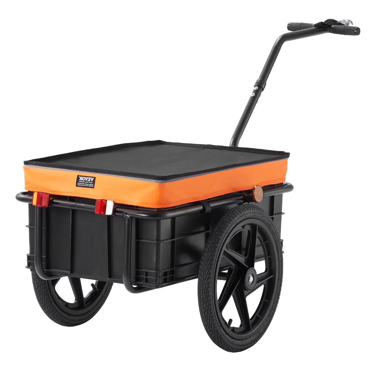 VEVOR salokāma velosipēda kravas piekabe, 39,9 kg, 406 mm riteņi, ar pārsegu