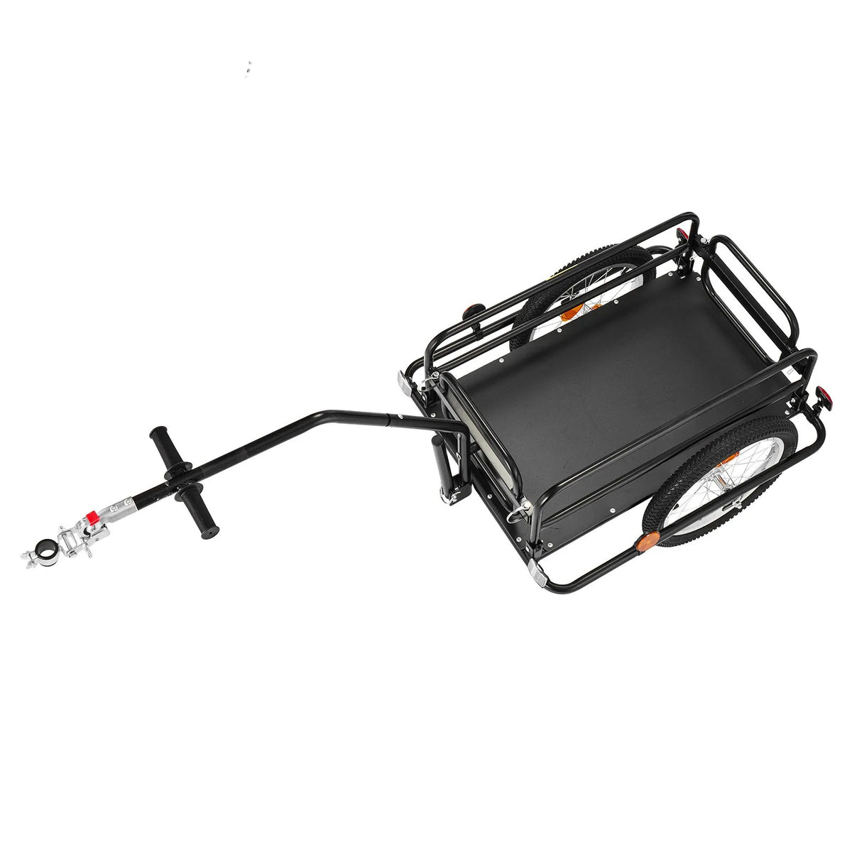 VEVOR 2-in-1 salokāma velosipēda kravas piekabe-ratiņi, 40 kg, 406 mm