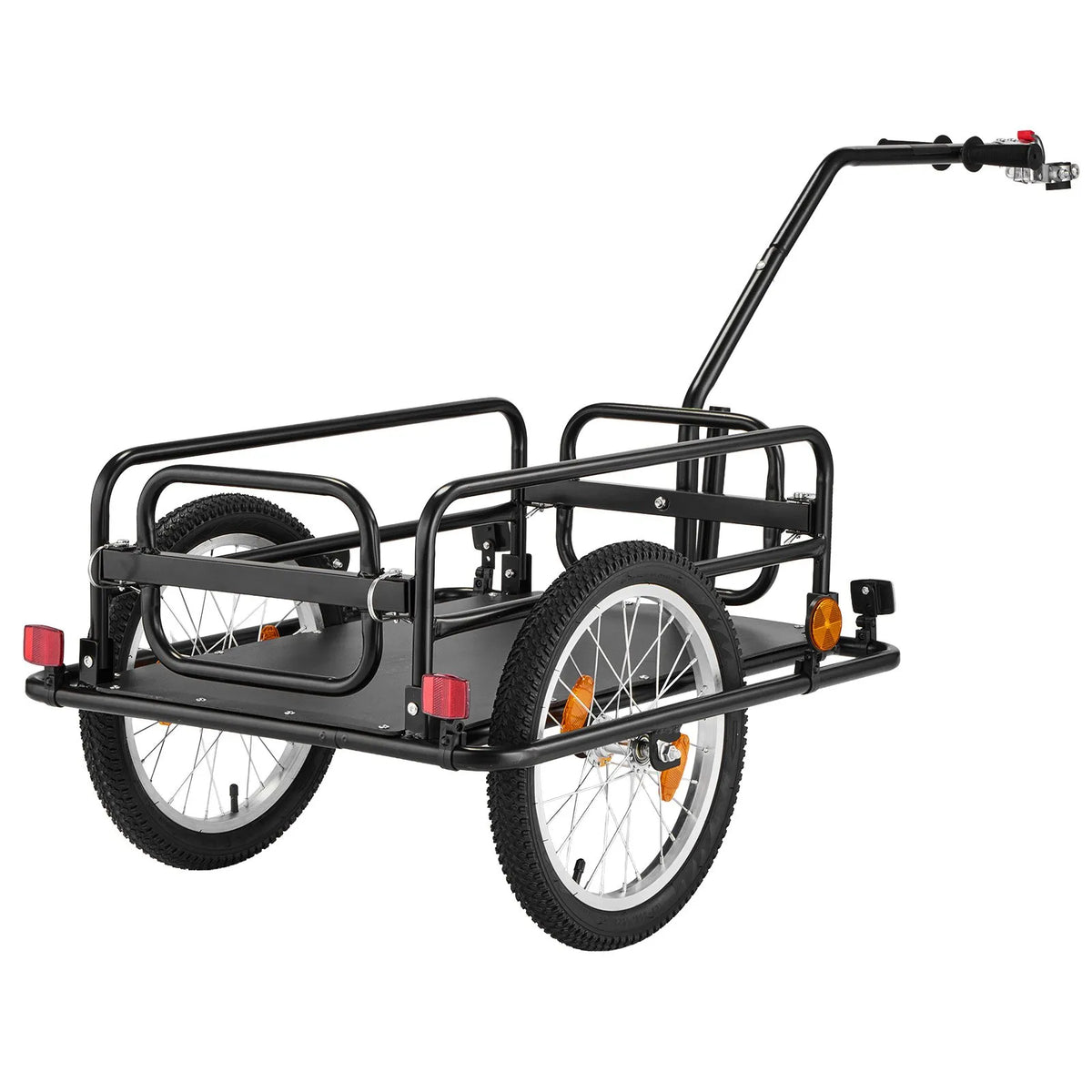 VEVOR 2-in-1 salokāma velosipēda kravas piekabe-ratiņi, 40 kg, 406 mm